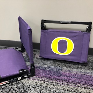 photo of OHS logo bleacher seats