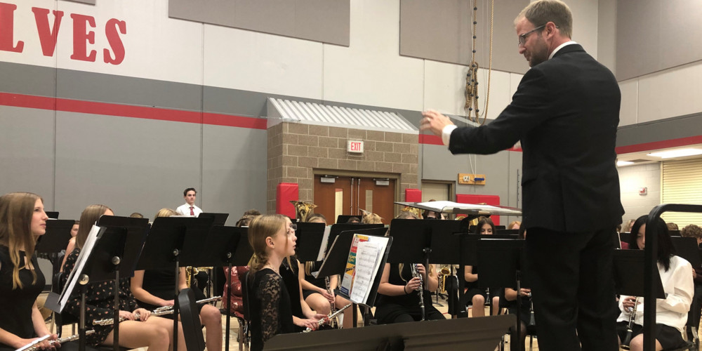 Silver Lake band director and musicians