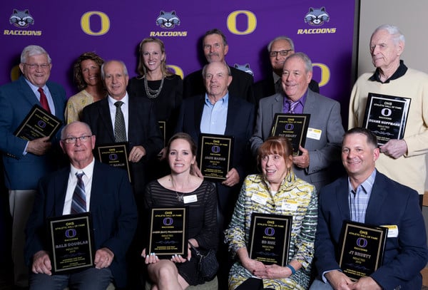 Group photo of hall of fame inductees