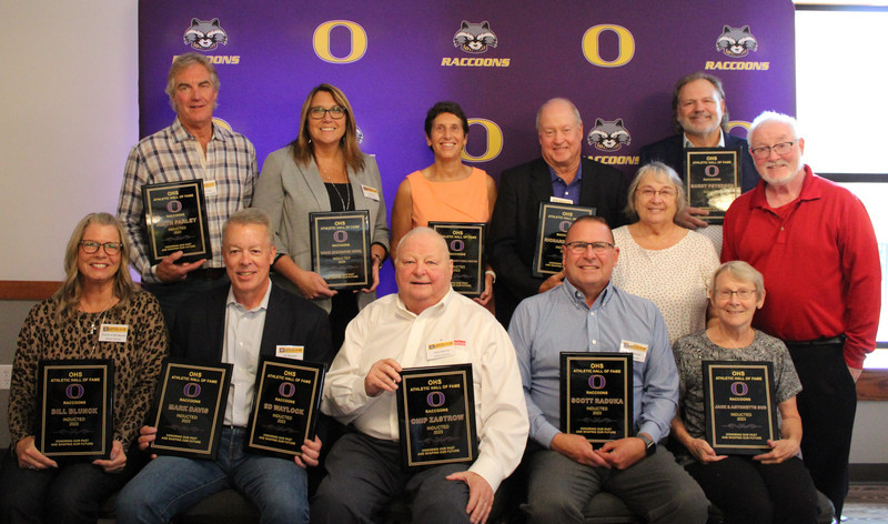 Group photo of hall of fame inductees