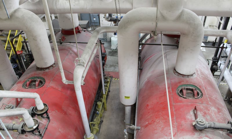 Photo of two steam boilers